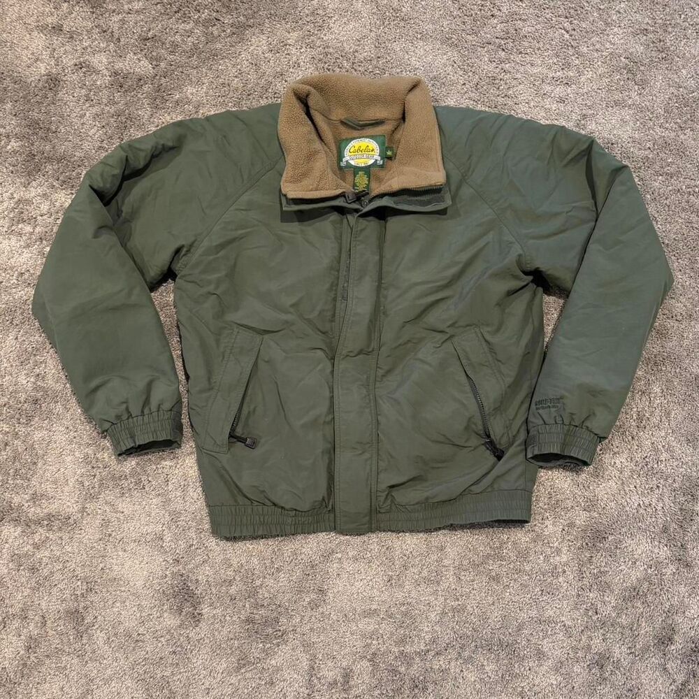 Cabela-s Men's Green and Khaki Jacket